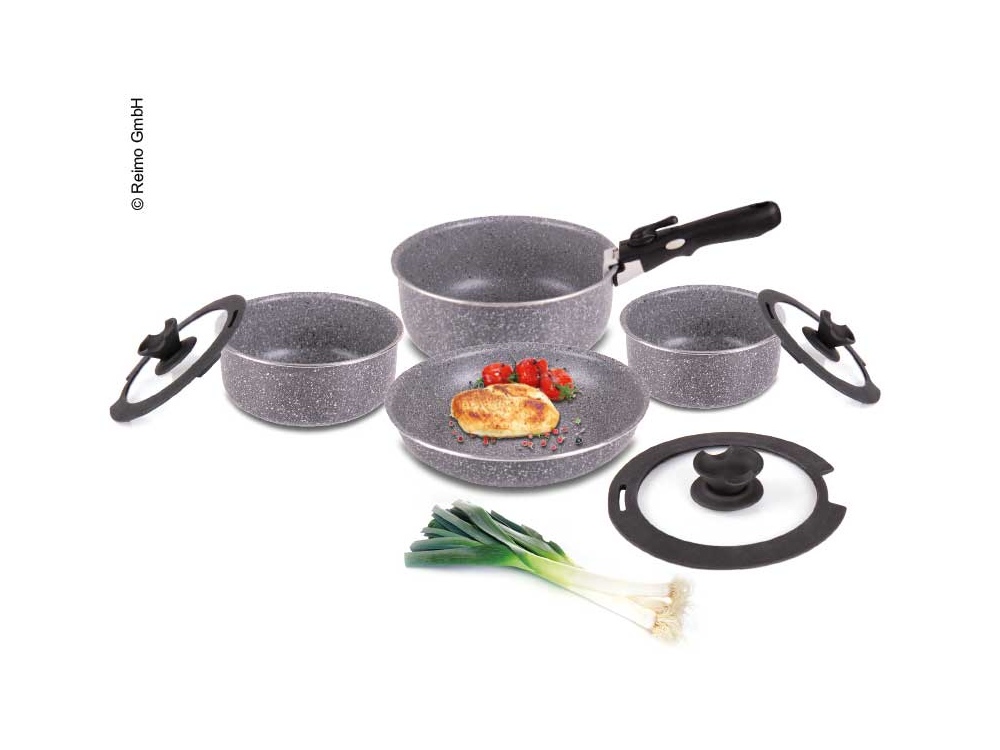 Set de casseroles de camping 8 pièces