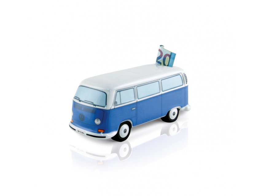 Tirelire en céramique BLEU Volkswagen T2