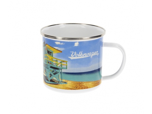 MUG émaillé Volkswagen T1 BUS BEACH LIFE