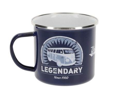 MUG émaillé Volkswagen T1 BUS LEGENDARY BLEU