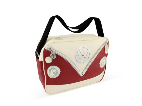 SAC À BANDOULIÈRE VINTAGE COMBI VW T1 - ROUGE