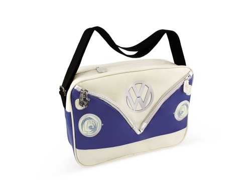 SAC À BANDOULIÈRE VINTAGE COMBI VW T1 - BLEU