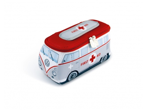 Trousse de toilette retro en forme du VW T1 BUS 3D FIRST AID