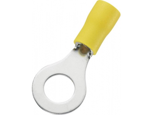 Cosse ronde électrique Jaune trou de 8mm