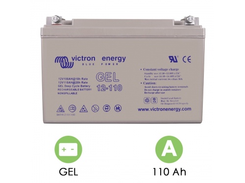 BATTERIE DÉCHARGE LENTE VICTRON ENERGY GEL 12V 110AH