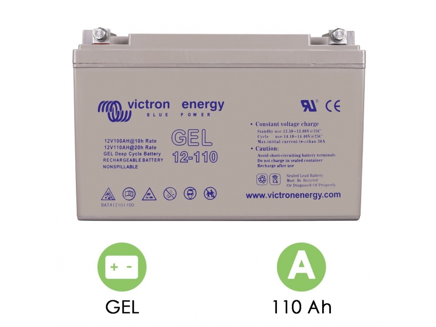 BATTERIE DÉCHARGE LENTE VICTRON ENERGY GEL 12V 110AH