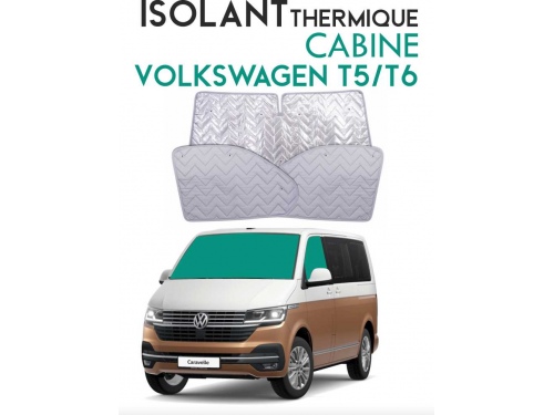 Isolant thermique alu cabine Volkswagen Transporter T5 ou T6