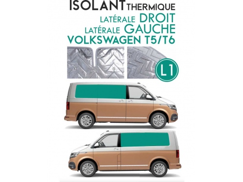 Isolant thermique alu Volkswagen T5 - T6 Espace arrière L1H1