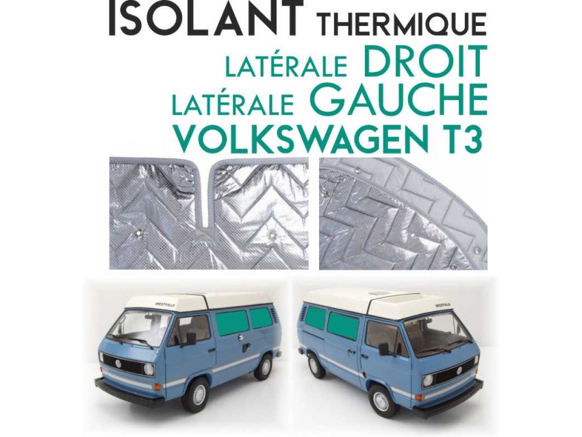 Isolant thermique Volkswagen T3 de 1979-90 en 4 parties (salon) à empattement court