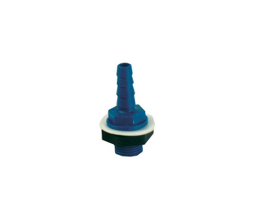 Raccord d’eau droit – Diamètre 10 et 12 mm plastique bleu