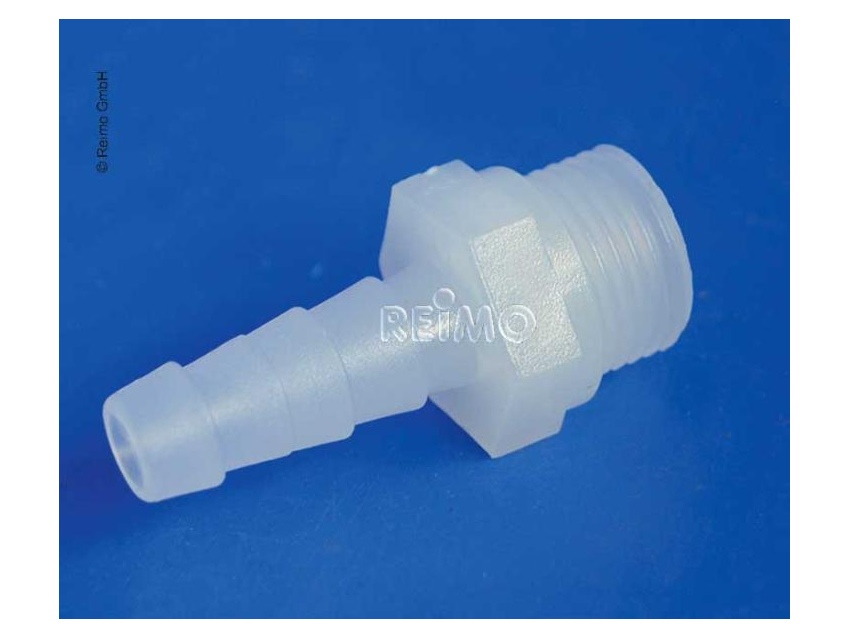 Raccords d'eau plastique droit 1/2 mâle tétine 10/12 mm