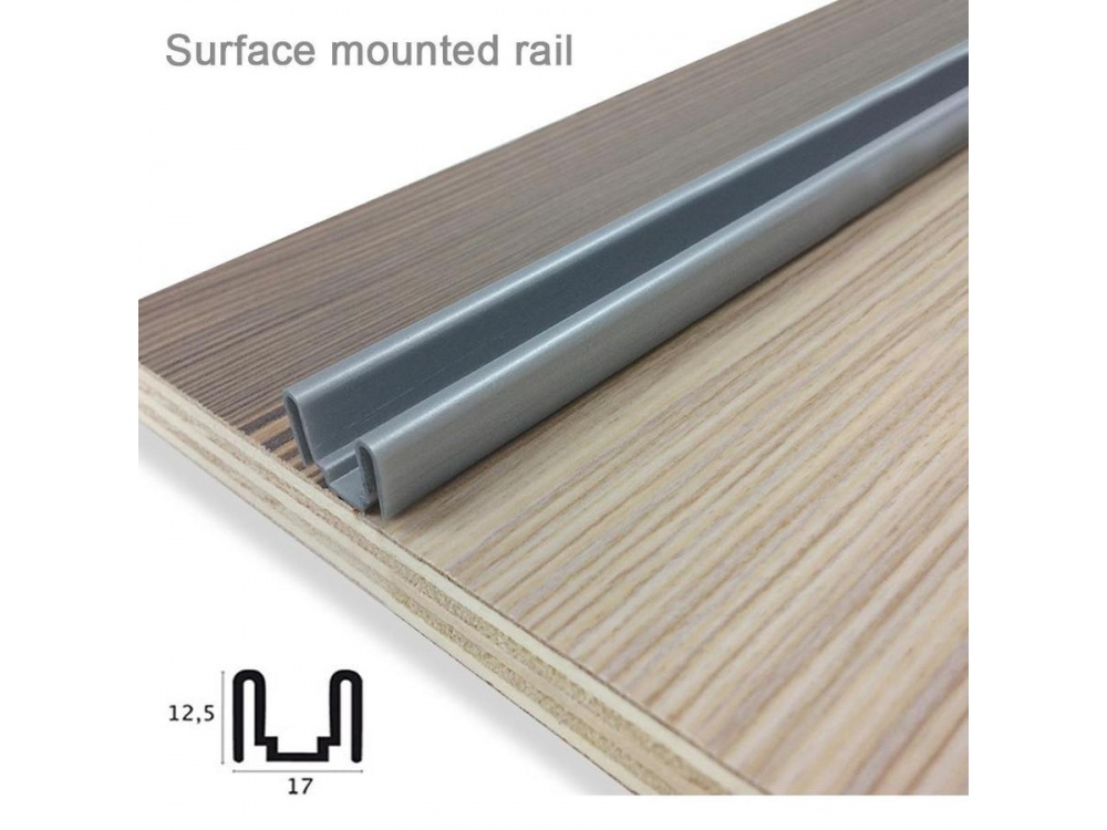 RAIL DE GUIDAGE POUR VOLET ROULANT PVC ARGENTE RAIL DE GUIDAGE POUR VOLET ROULANT PVC ARGENTE