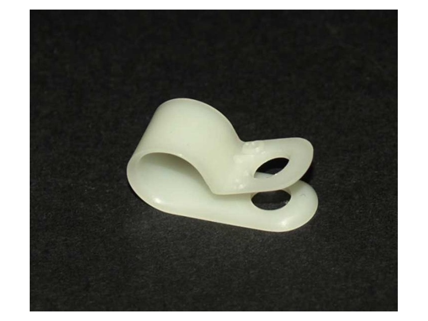 Collier de serrage plastique blanc 10-11 mm 10 pièces