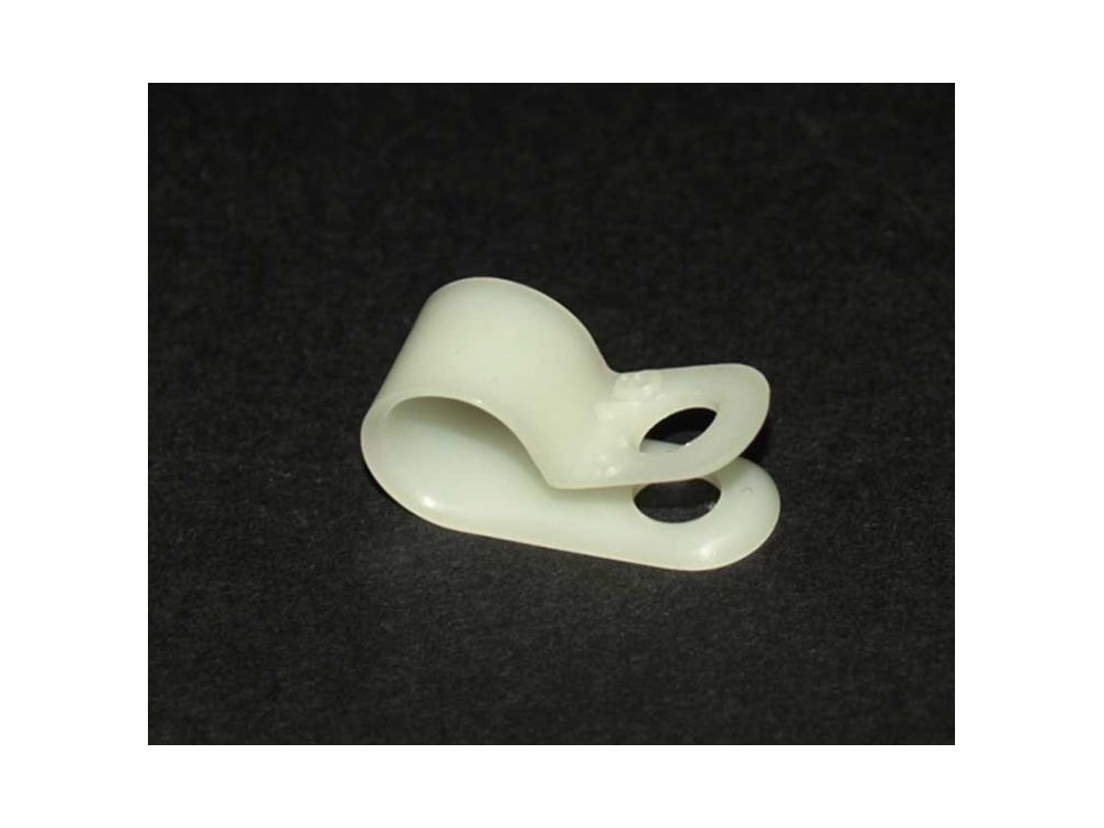 Collier de serrage plastique blanc 15-16 mm 5 pièces